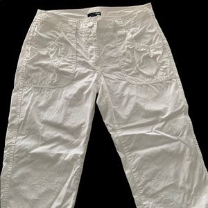 H&M cropped white pants size 8